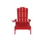 Merrick Lane Solvang Set of 2 Indoor/Outdoor Adjustable Adirondack Loungers with Fold Out Cupholders- Recycled All-Weather Indoor/Outdoor HDPE Lounge Chairs